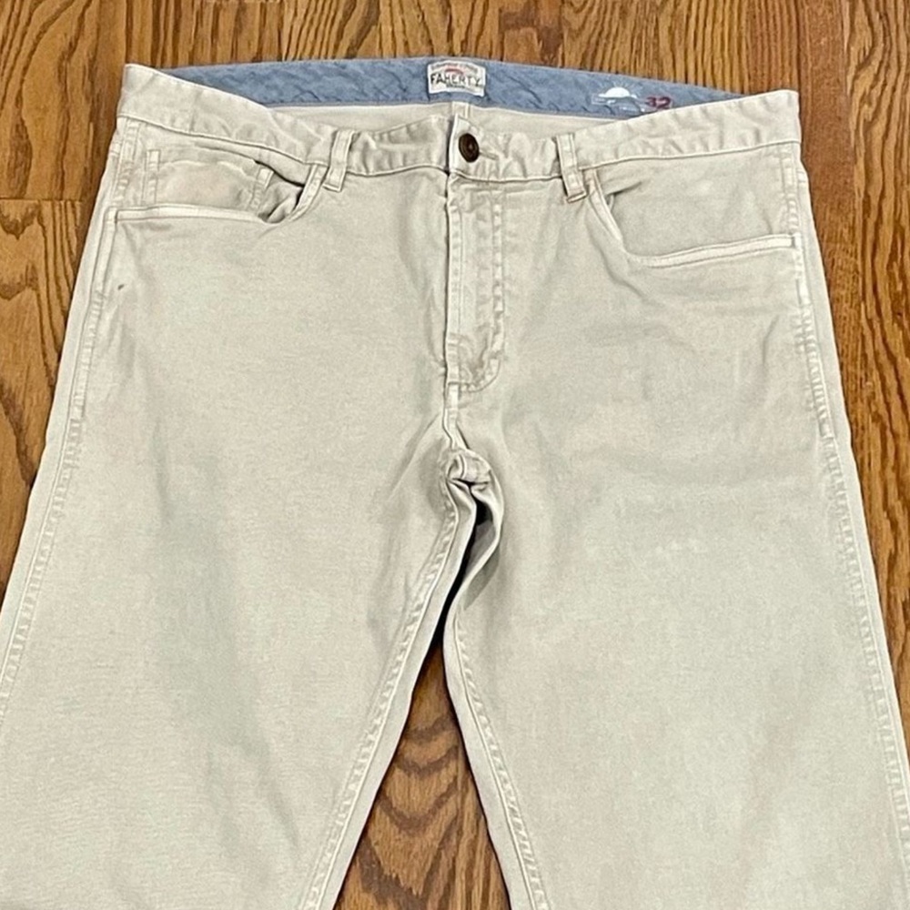 Faherty Comfort Twill 5 Pocket Pants. Size 32